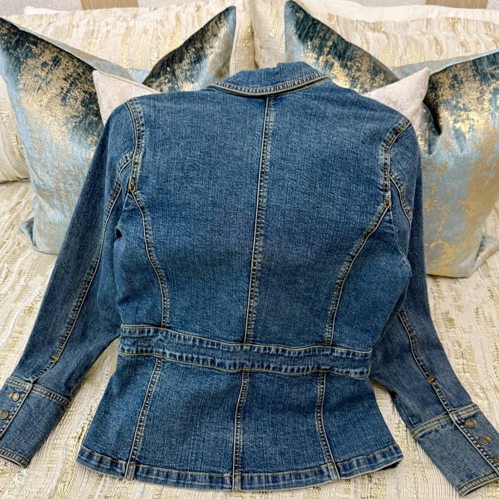 Valerie Stevens Blue Denim Jacket - Picture 3 of 7